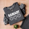 Simply Sage Market S.W.Smiley Radiant Groovy Outline Lightweight Garment Dyed Sweatshirt - 3 of 4