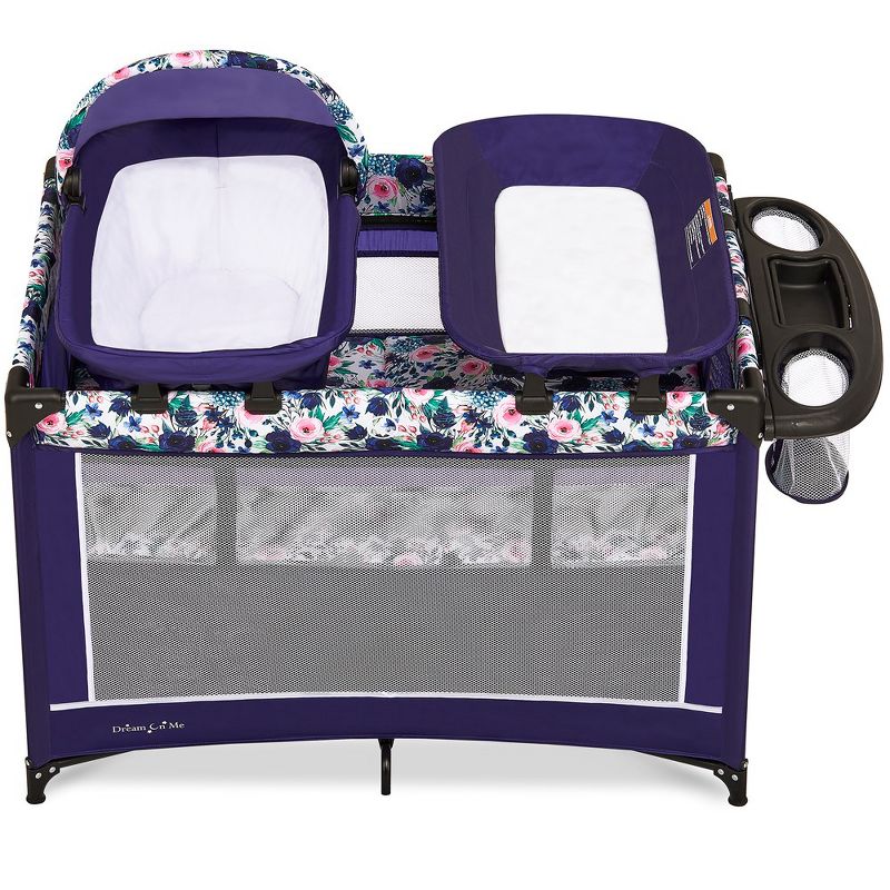 Lilly Deluxe Play yard With Full Bassinet, Changing Tray And Infant Napper With Canopy, 4 of 17