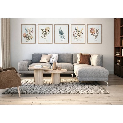 Wild King Protea Floral Print on Canvas with Polystyrene Frame