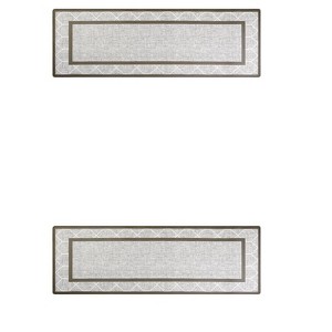 Unique Bargains Geometric Patterns Non-Slip Machine Washable Kitchen Floor Mats - 1 of 4