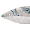 Deny Designs 18"x18" Cymbal Indoor/Outdoor Geometric Square Throw Pillow Teal/Cream : 20x20 Inch Polyester, Machine Washable Cloth Napkins - 3 of 4