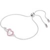 Hyperbola Bracelet, Heart & Infinity Motif in Pink & Rhodium Finish - 2 of 4