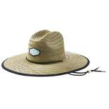 HUK Men's Running Lake Straw Wide Brim Fishing and Beach Hat