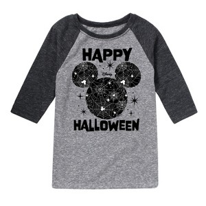 Boys' - Disney - Spiderweb Logo Raglan Graphic T-Shirt - 1 of 4