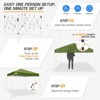 EAGLE PEAK Slant Leg Pop-up Canopy Tent Easy One Person Setup Instant Outdoor Beach Canopy Folding Portable Sports Shelter - 4 of 4