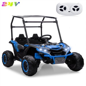 Jojoka 24V 2 Seater Ride On UTV Truck for Kids with Remote Control, Electric Car with Lights, Music, Suspension, Ride On Toy for Boys Girls - 1 of 4