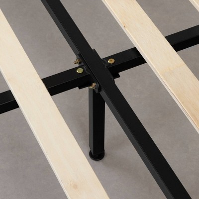 Elegant Matte Charcoal Upholstered Queen Bed with Chic Headboard