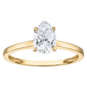 Naturalux 14K Gold 1 CT Lab Grown Diamond Solitaire Ring - 1 of 4