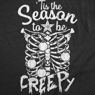 Мужские футболки Crazy Dog T-Shirts, Inc. Mens Funny T Shirts Tis The Season to Be Creepy Sarcastic Christmas Graphic Novelty Tee for Men - Crazy Dog Men's T Shirt Gift For Christmas Black M — фото 2