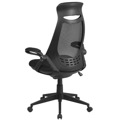 High Back Black Mesh Executive Swivel Office Chair with Adjustable Arms
