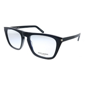Saint Laurent SL 343 003 Unisex Rectangle Eyeglasses Black 55mm - 1 of 3