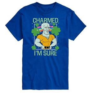 Men's - SpongeBob Squarepants - Charmed I'm Sure Handsome Squidward Short Sleeve Graphic T-Shirt - 1 of 4