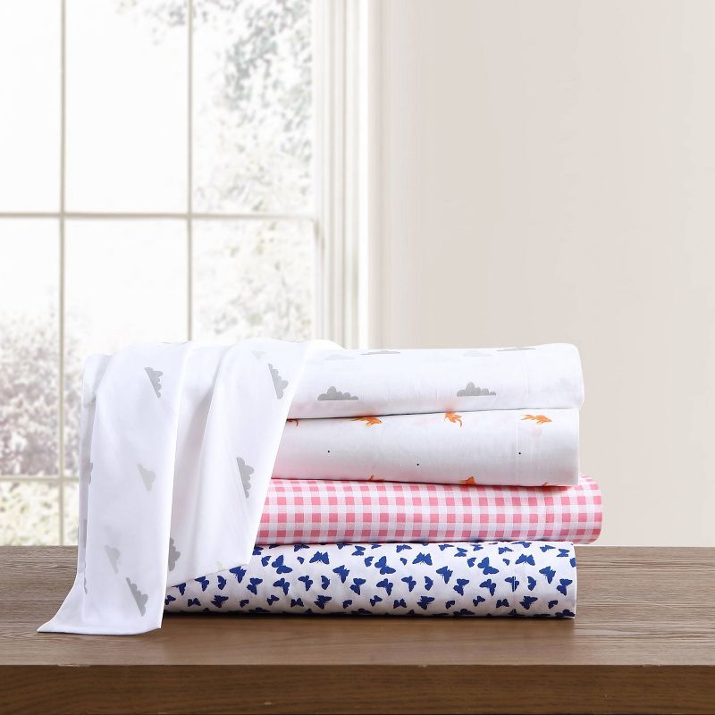 Printed Pattern Percale Cotton Sheet Set - Poppy & Fritz, 4 of 7