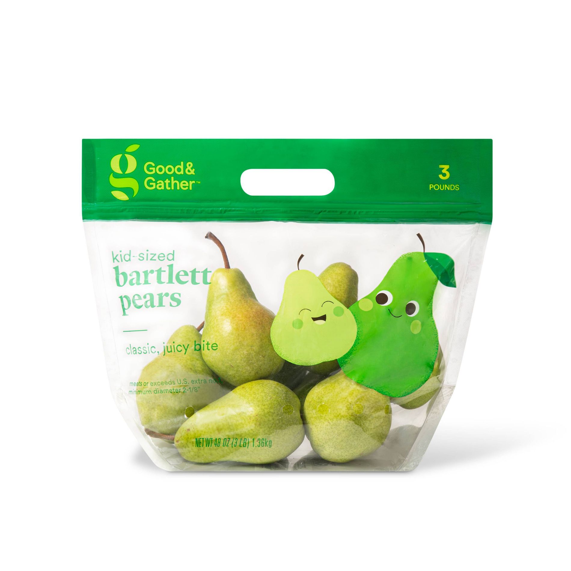 Kid-Sized Bartlett Pears - 3lb Bag - Good & Gather™