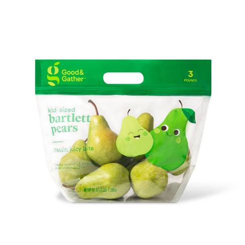 Kid-sized Bartlett Pears - 3lb Bag - Good & Gather™ : Target