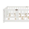 NicBex Twin/Full/Queen Kids Platform Bed Frame with Safety Guardrails & Detachable Door,Modern Floor Bed for Bedroom,Kids Room - 4 of 4
