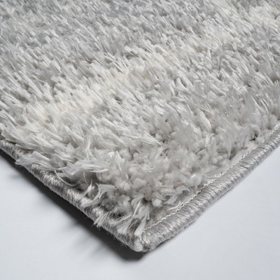 Gray 8' x 10' Geometric Shag Area Rug