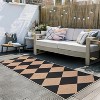 Coucheta Checkered Jute Runner Rug, Non-Slip Machine Washable Indoor Outdoor Rug, Farmhouse Style, Multi-Color & Size - 4 of 4
