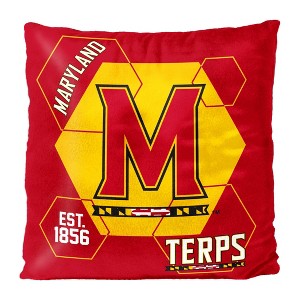 NCAA Maryland Terrapins Firm Density Connector Velvet Reverse Pillow - 1 of 3
