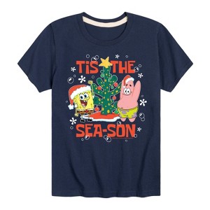 Boys' - SpongeBob SquarePants - Tis The Season Short Sleeve Graphic T-Shirt - 1 of 4