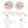 Smarty Had A Party Pink with Gold Organic Disposable Plastic Tableware Set (60 Settings) - 2 of 4