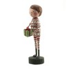 Lori Mitchell 6.5 Inch Joey's Christmas Jammies Mouse Slippers Christmas Figurines - 3 of 3