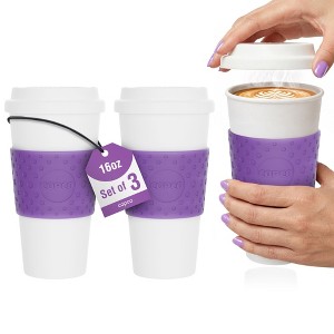 Copco Acadia 16oz Travel Mug, Set of 3 - Splash Resistant Quarter