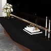 Famapy TV Stand Black Smooth Inverted Triangle Long Countertop 2 Drawer - 3 of 4