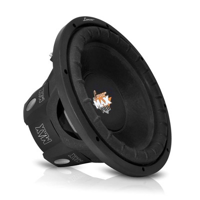 Lanzar MAXP154D 15'' Car Subwoofer Speaker - Black Non-Pressed Paper Cone