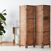 Proman Products FS16688 Folding Screen, 60 x 67 x 1, Brown - 2 of 4