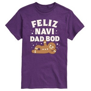Men's - Instant Message - Feliz Navi Dad Bod Short Sleeve Graphic T-Shirt - 1 of 4