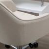 Kumasinova Mid-Back Home Office Chair,Swivel Desk Chair Task Chair with Tub Shape Desig for Living Room,Bedroom,Study Room - 3 of 4