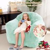 Large Bean Bag Chair for Adults, Lazy Sofa Upholstered Floor Sofa Soft Plush Chair Bean Bag Couch for Living Room Bedroom - 2 of 4