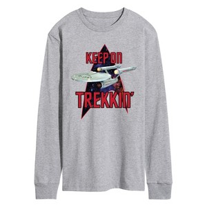 Men's - Star Trek - Keep On Trekkin Long Sleeve Graphic T-Shirt - 1 of 4