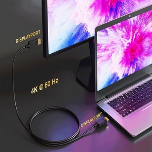 SANOXY 50ft Gold Plated Premium DisplayPort to DisplayPort Male to Male Cable with Latches 24AWG - 1 of 4