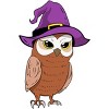 Men's Design By Humans Owl Witch Halloween T Shirt By thebeardstudio Tank Top - 2 of 3