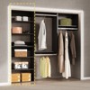 Short Tower Wood Built In Closet Organizer Unit, Wood Closet Organizer Starter Kit, Mounted Closet Systems - 3 of 4