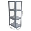 YIYIBYUS Gray Acrylic Display Case Retail Display Counter Cases 3 Tier Display Shelf - 3 of 4