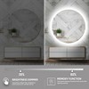 Stufurhome Round Beveled Edge 3 Colors Dimmable LED Anti-Fog Memory Wall Mount Bathroom Vanity Mirror - 4 of 4
