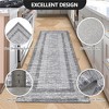 Modern Machine Washable Area Rug Ultra Thin Stain Resistant Non Shedding Non Slip Pet Friendly Floor Rug for Living Room Bedroom - 4 of 4