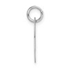 Black Bow Jewelry 14k White Gold Ella Collection Small Fancy Script Initial Pendant A-W - 2 of 4