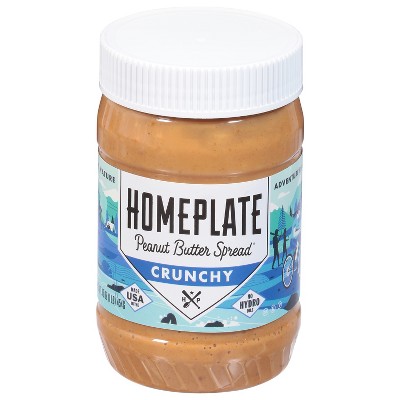 Home Plate Peanut Butter Crunchy - Case of 6 - 16 oz