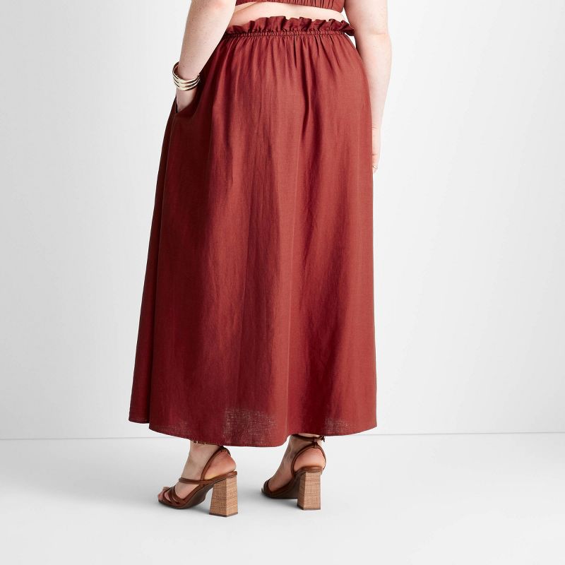 Women's Linen Tie-Front Maxi Skirt - Future Collective™ with Jenny K. Lopez, 2 of 7