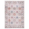Washable Area Rug Vintage Floral - Foldable Thin Soft Low-Pile Carpet, Non-Slip TPE Backing Floor Cover for Living Room Bedroom (Machine Washable) - 2 of 4