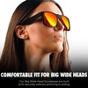 grinderPUNCH XL Polarized Oversized Sunglasses  Lightweight Men's Big Wide Head UV Protection for Sports, Driving, Fishing  Large Face Fit (Matte) - 3 of 4