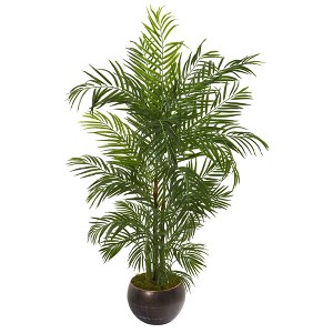 Nearly Natural 66-in Areca Palm Artificial Tree in Planter (Indoor/Outdoor) - 1 of 2