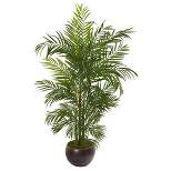 Nearly Natural 66-in Areca Palm Artificial Tree in Planter (Indoor/Outdoor)