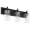 Quorum Lighting Fallstaff 3 - Light Vanity in  Matte Black - 3 of 4