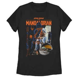 Women's Star Wars The Mandalorian Din Djarin Schematics T-Shirt - 1 of 4