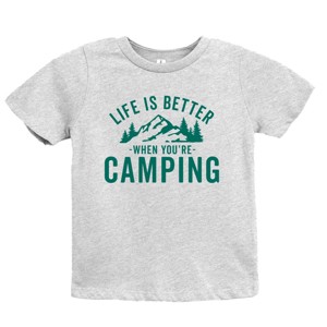 The Juniper Shop Life Is Better When You're Camping Youth Short Sleeve Tee - 1 of 4
